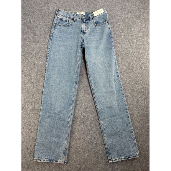 Abercrombie & Fitch Denim - NWT Abercrombie Fitch The 90s Straight Mid Rise Jeans Women Size 27 Reguar